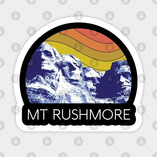 Mount Rushmore Shirt Black Hills South Dakota Retro National Park USA President Monument Sticker by Shirtsurf